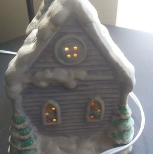 Lighted Porcelain Church Christmas Holiday Decor